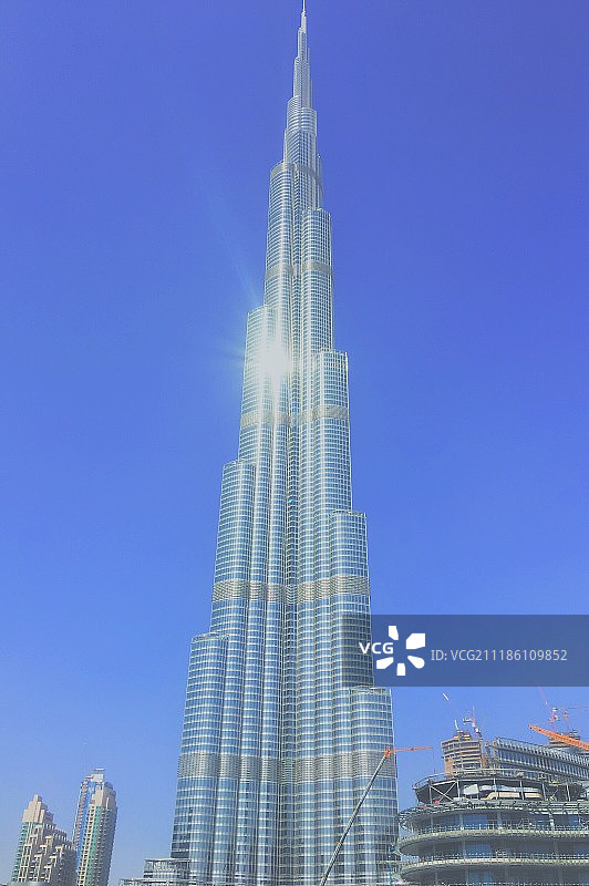 哈利法塔迪拜塔风光图片素材