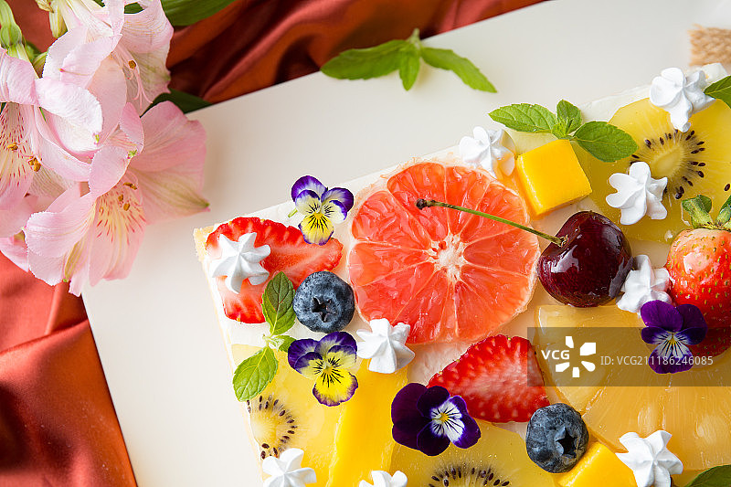 水果蛋糕图片素材