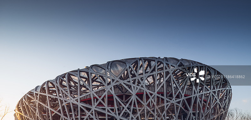 鸟巢局部特写图片素材