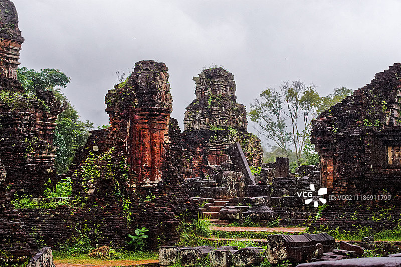 越南占婆王国美山圣地遗址风景图片素材