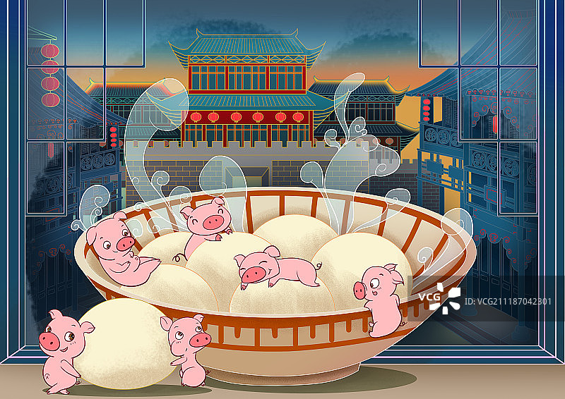 一个人的元宵节图片素材