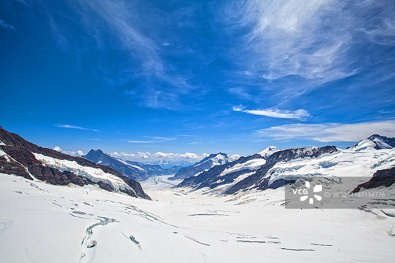 阿莱奇冰川图片素材