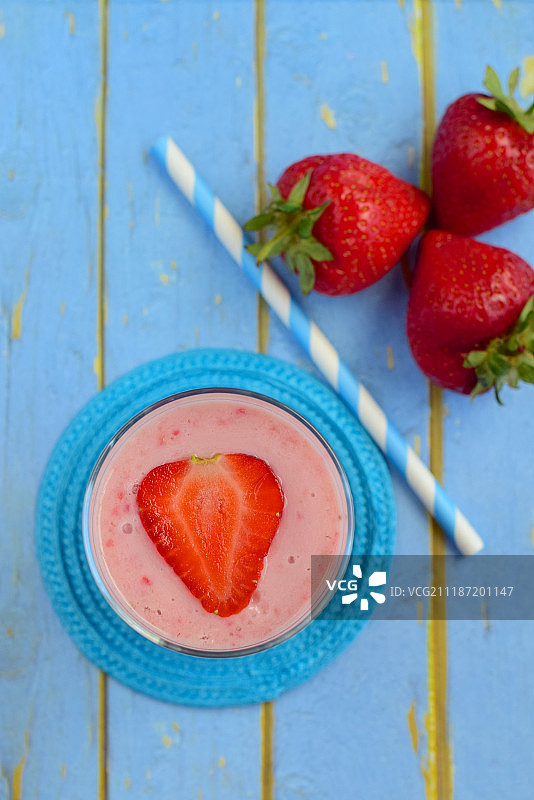 草莓奶昔图片素材