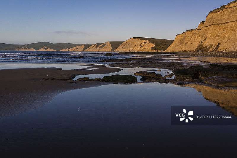 德雷克海滩水池图片素材