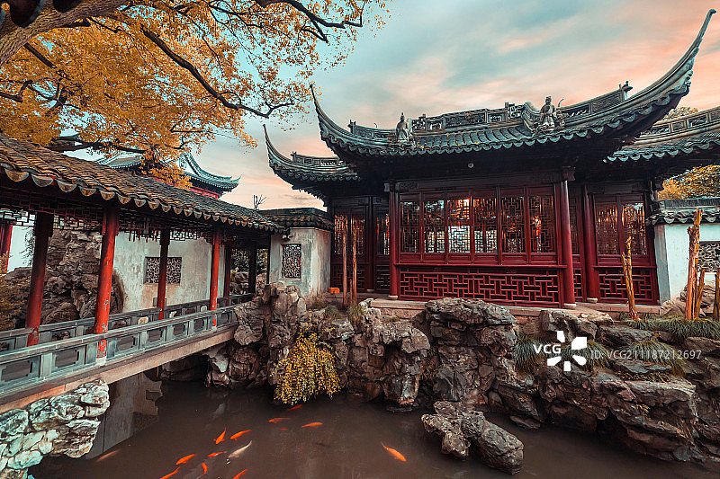 上海豫园红外图片素材