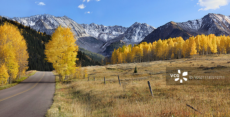 科罗拉多州的城堡溪路图片素材
