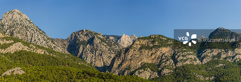 土耳其安纳托利亚海岸山脉风光图片素材