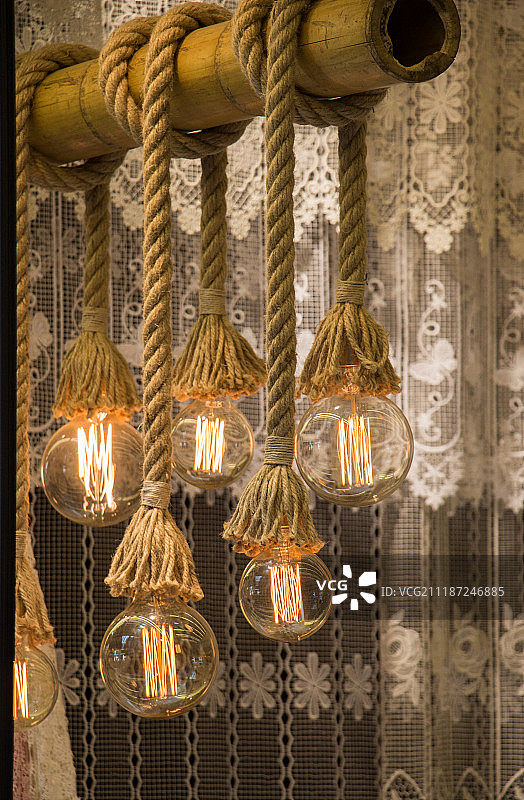 装饰爱迪生复古灯泡图片素材