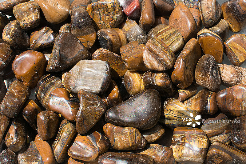 虎眼石与鹰眼石，宝石矿物图片素材