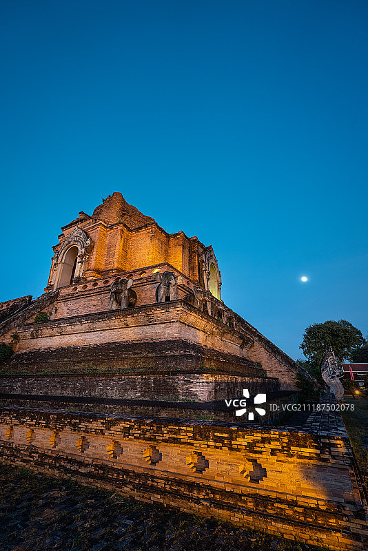 泰国清迈契迪龙寺图片素材