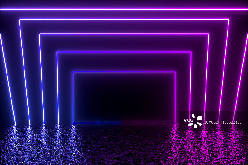 3D抽象线条背景图图片素材