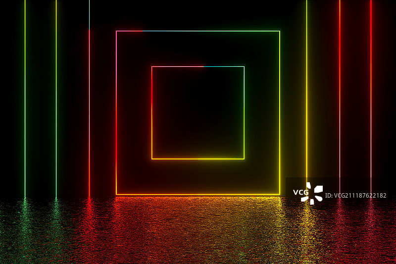 3D抽象线条背景图图片素材