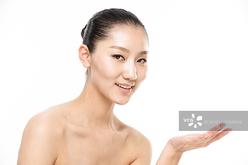 年轻女人妆面图片素材