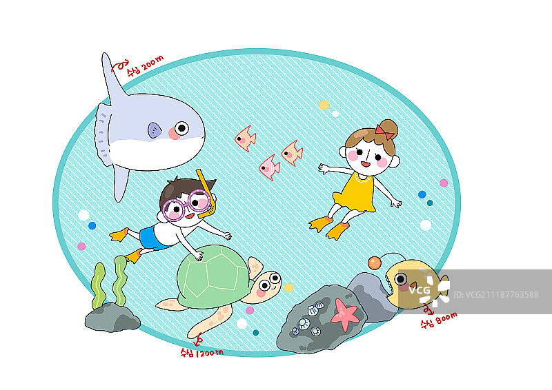 儿童插图图片素材