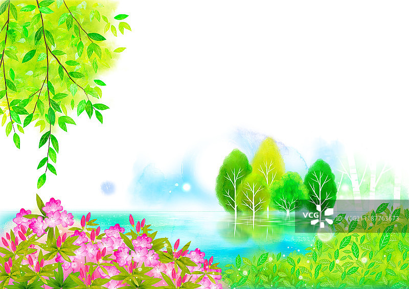 自然插画图片素材