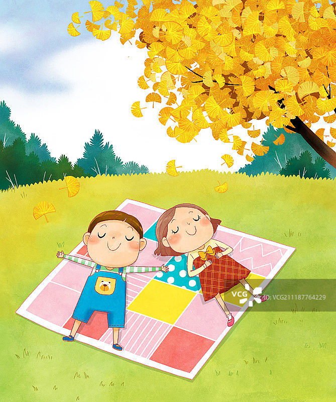 秋天的插图图片素材