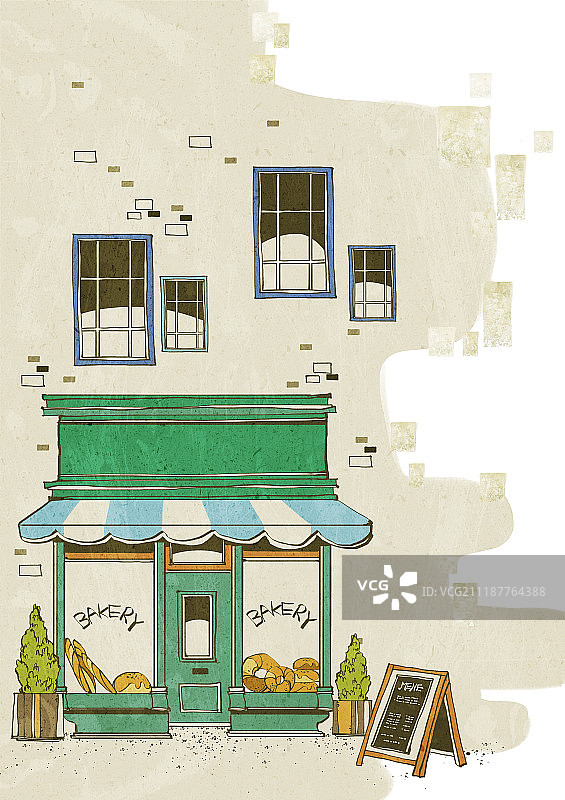 复古背景插画图片素材