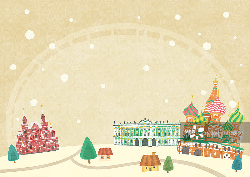 地标建筑插图图片素材