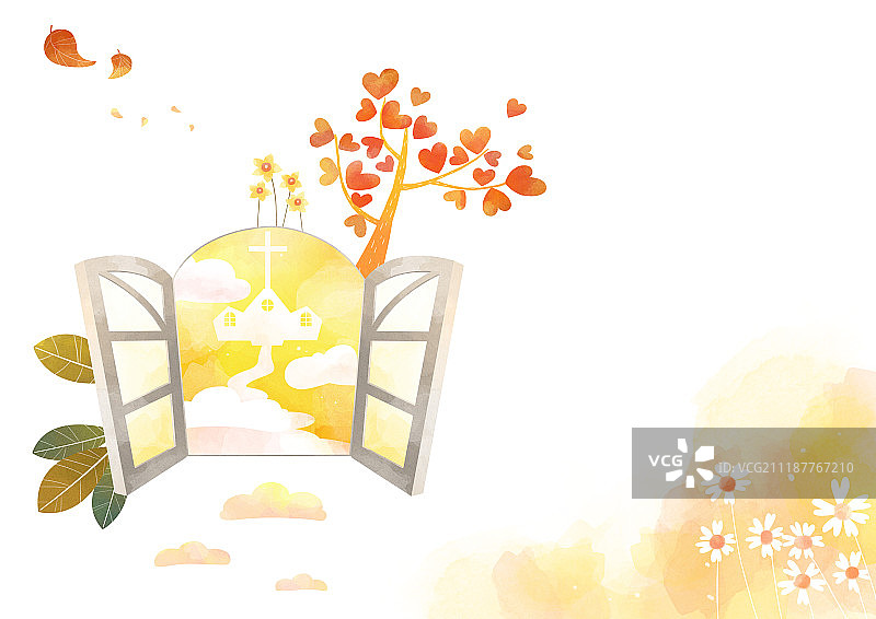 基督教的插图图片素材