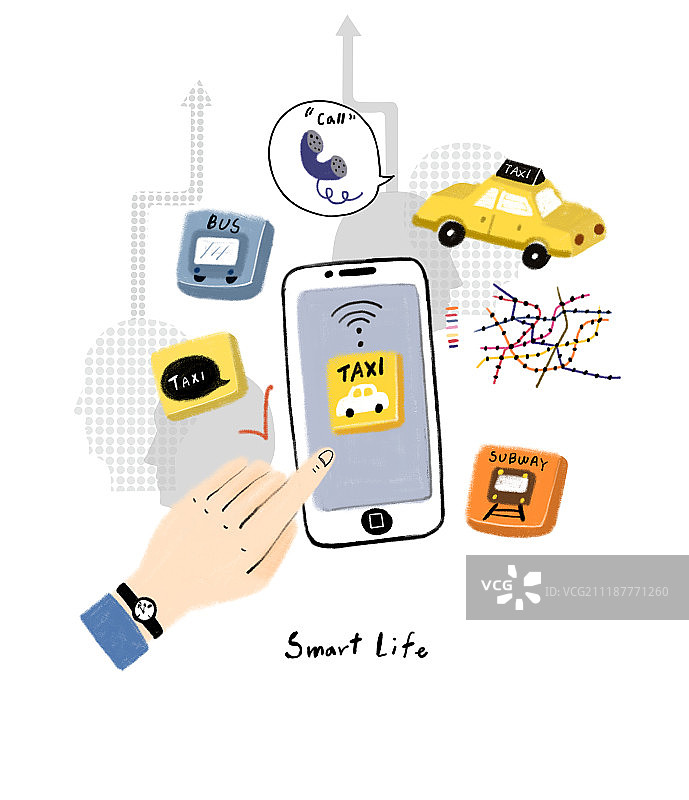 手部动作插画图片素材