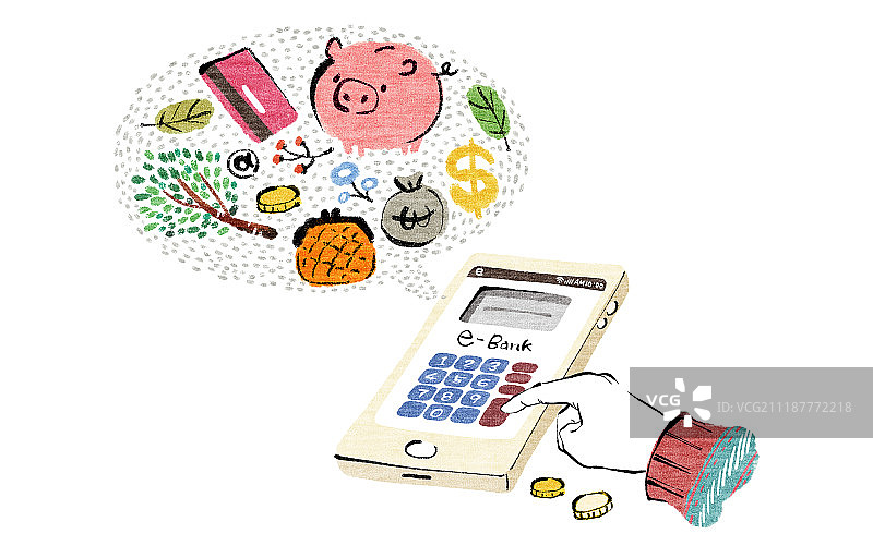 人们的手、金融、网上银行图片素材