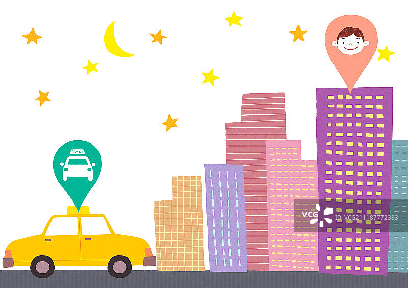 出租车、智能手机、公共交通、应用程序图片素材