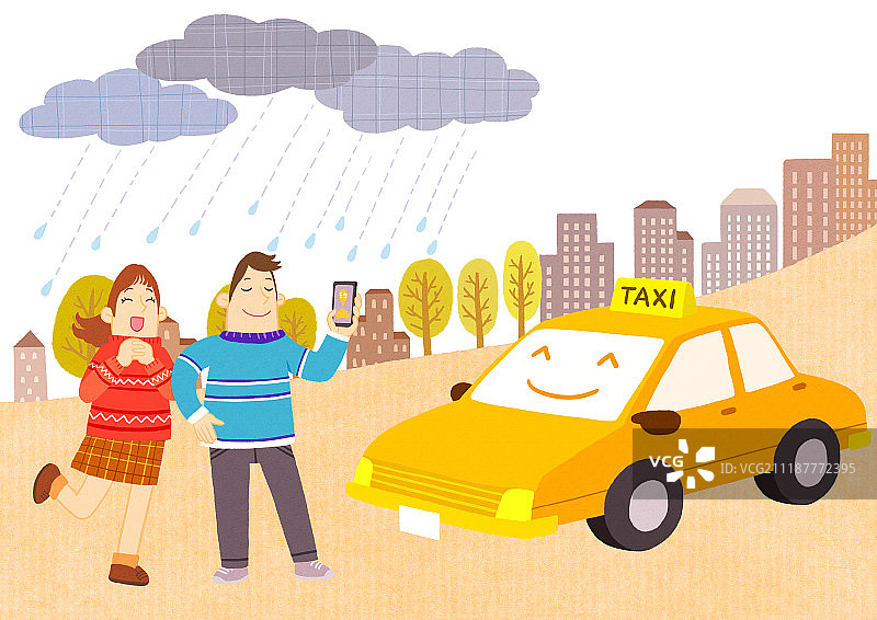 出租车、智能手机、公共交通、应用程序图片素材