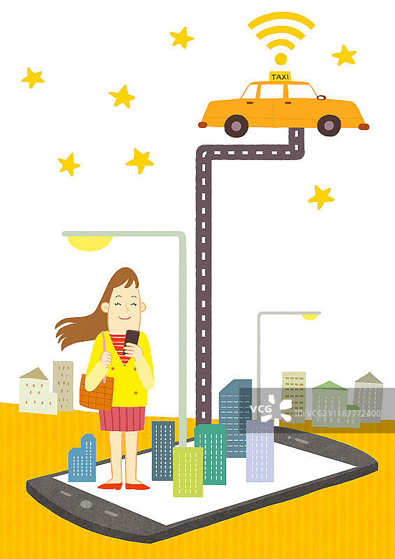 出租车、智能手机、公共交通、应用程序图片素材