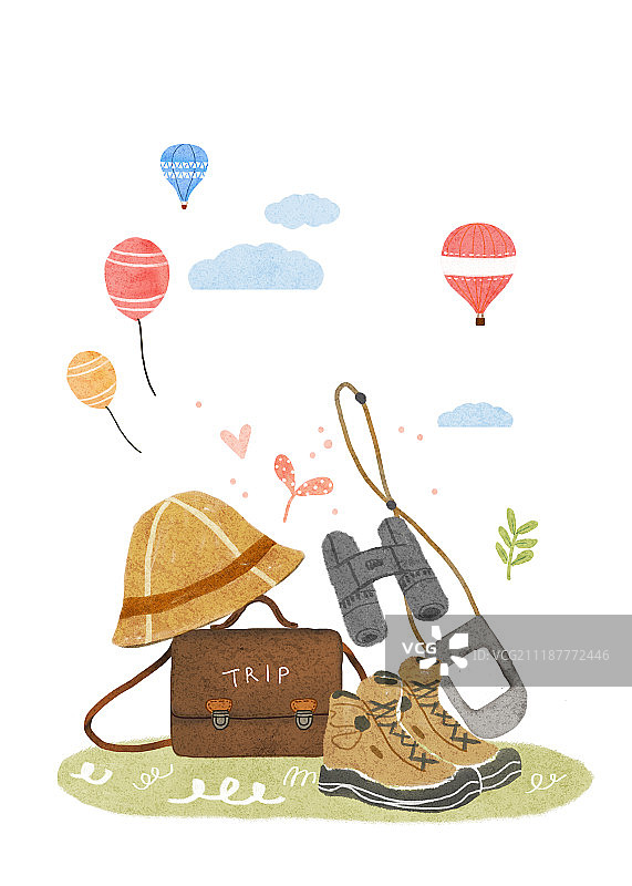 旅行插画图片素材