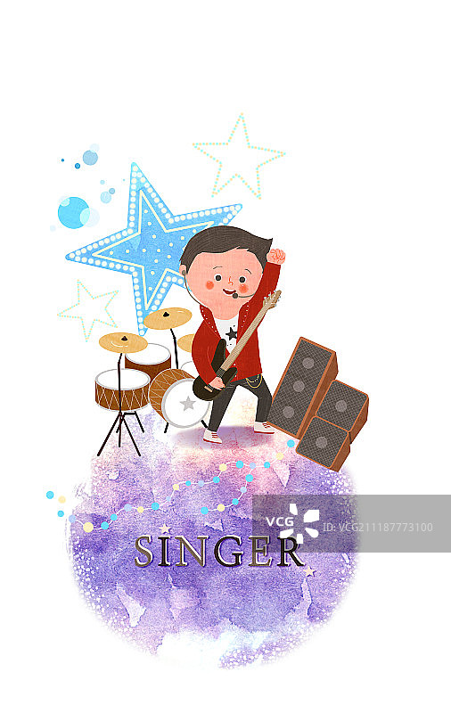 儿童、梦想、希望、职业、插画图片素材