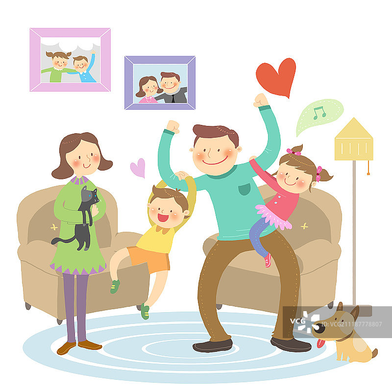 我们幸福的家庭图片素材