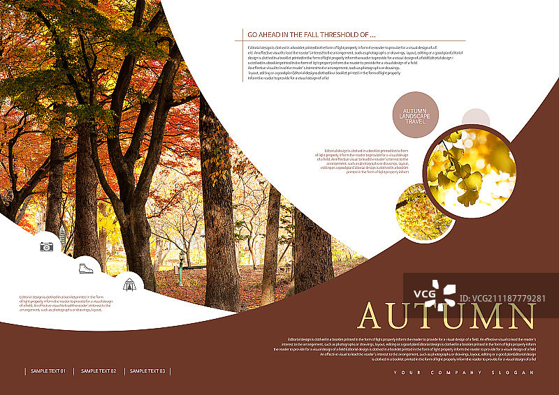 秋季旅行编辑设计图片素材