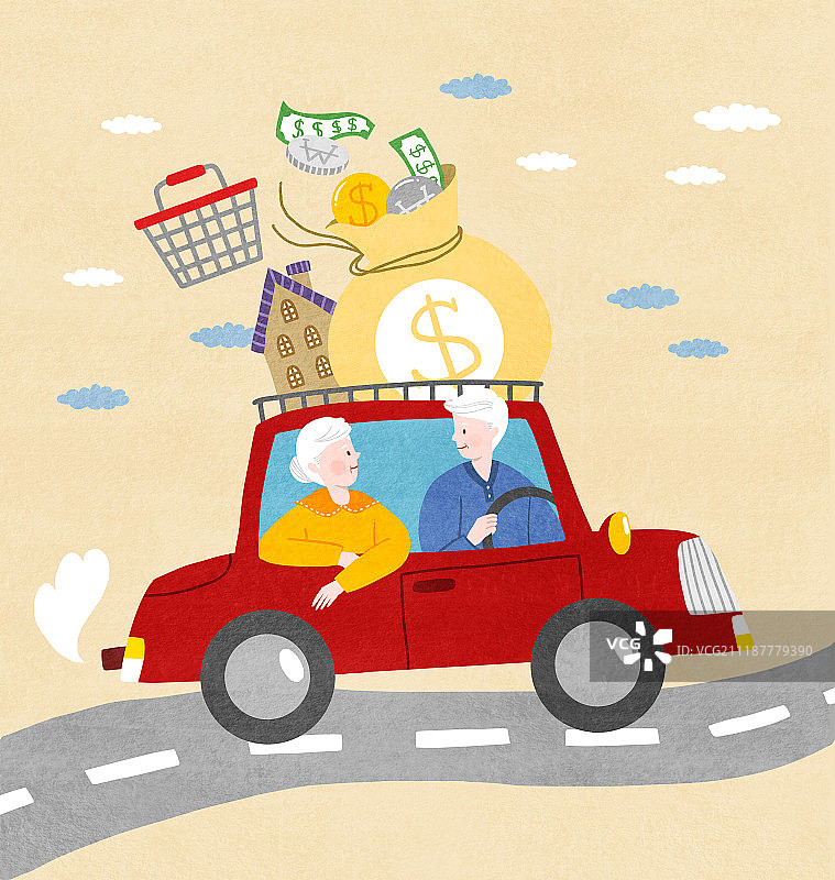 去年，投资技巧，活力老年人，老年图片素材