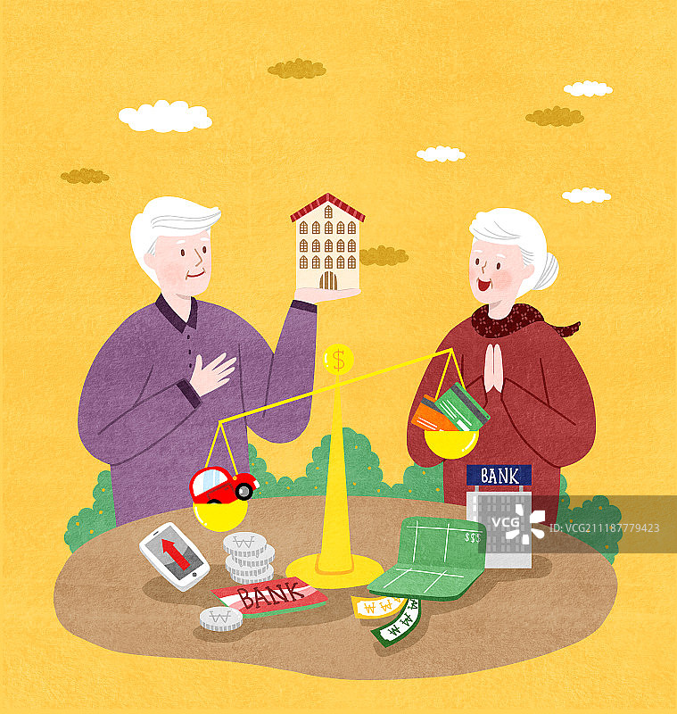 去年，投资技巧，活力老年人，老年图片素材