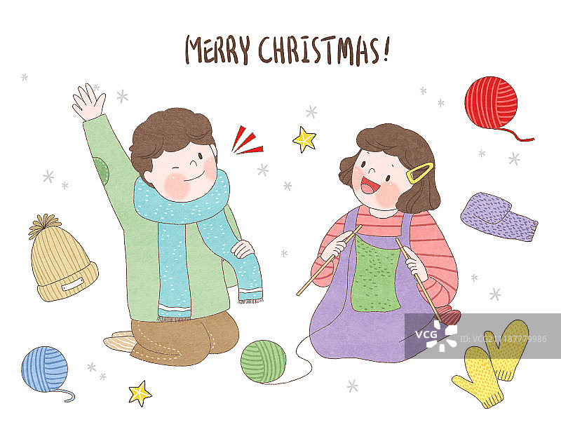 冬季情侣约会幸福时光图片素材