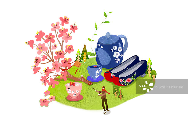 故事小镇，村庄图片素材