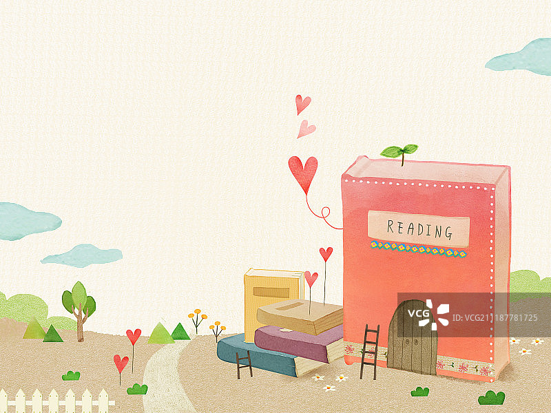 儿童村插画图片素材