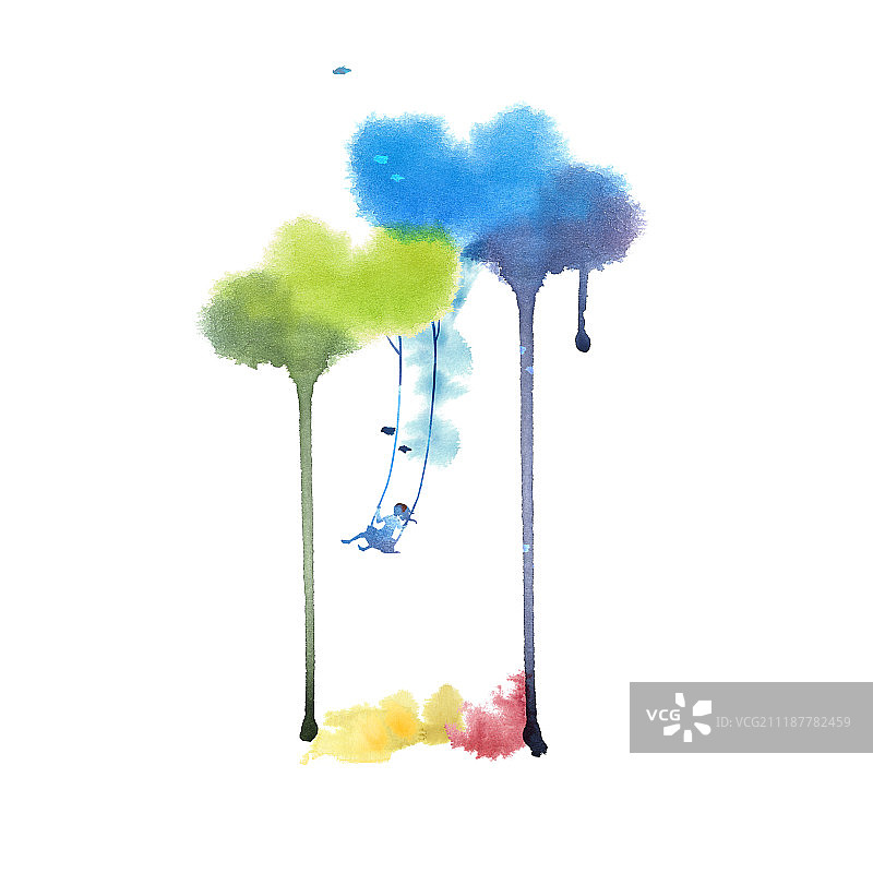 水彩背景图片素材