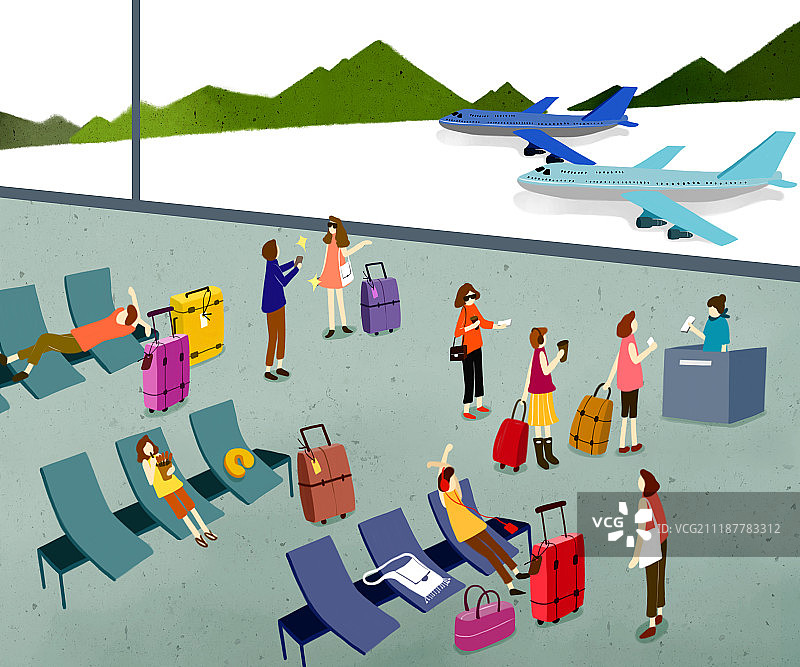 机场意象图片素材