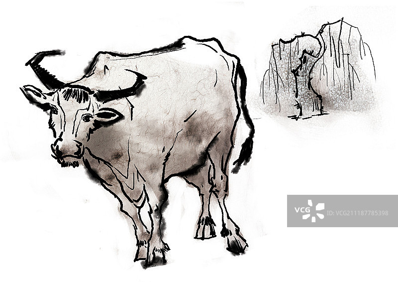 中国生肖插画图片素材