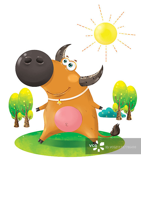 动物人物插图图片素材