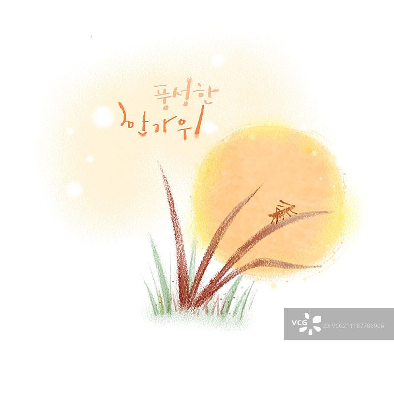 韩国感恩节，中秋节，图标图片素材