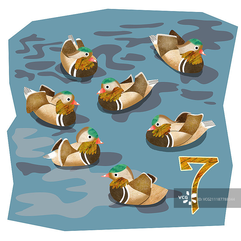 数字卡片插画图片素材