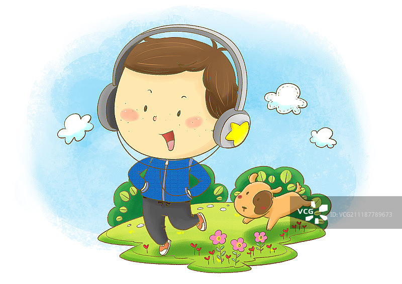 儿童插图图片素材