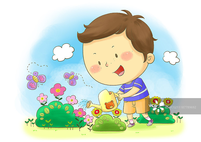 儿童插图图片素材