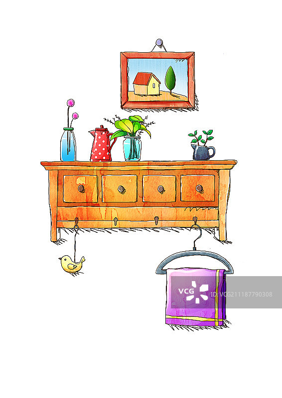 复古图标插画图片素材