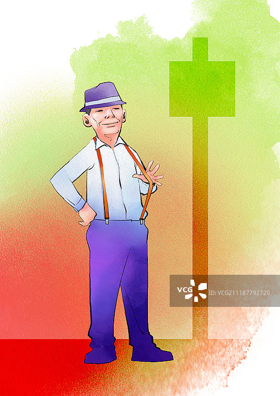 老年生活方式插图图片素材