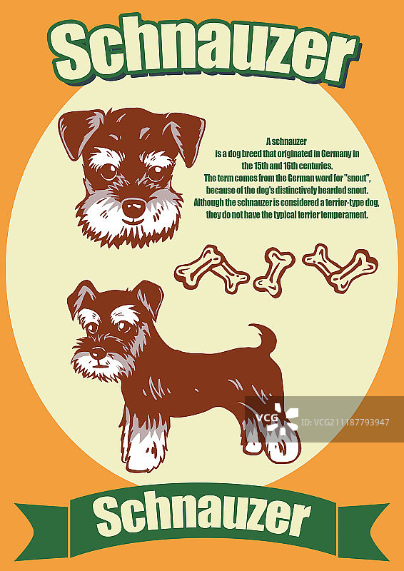 小狗复古插画图片素材