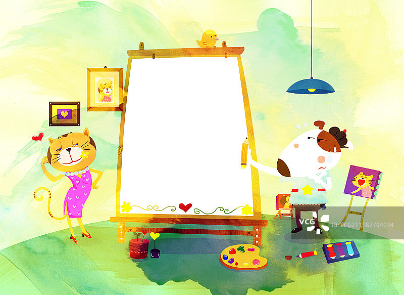 动物人物插图图片素材