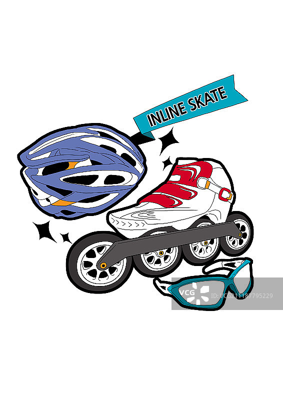 运动器材插画图片素材